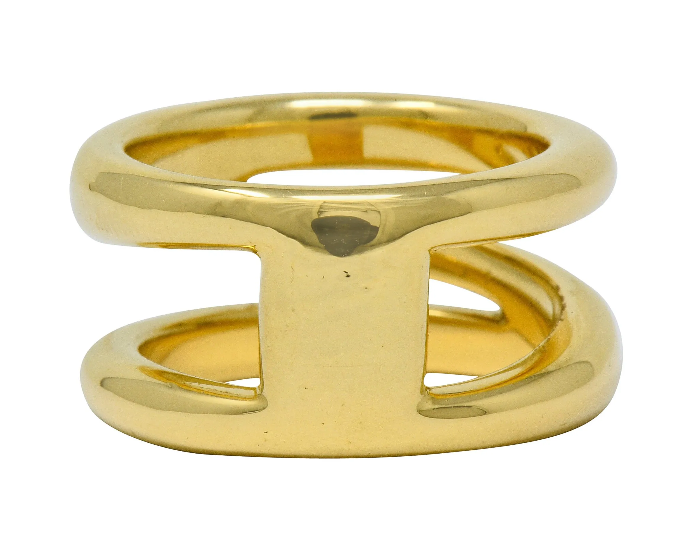 Tiffany & Co. Vintage 1990's 18 Karat Gold Zig Zag Band Ring