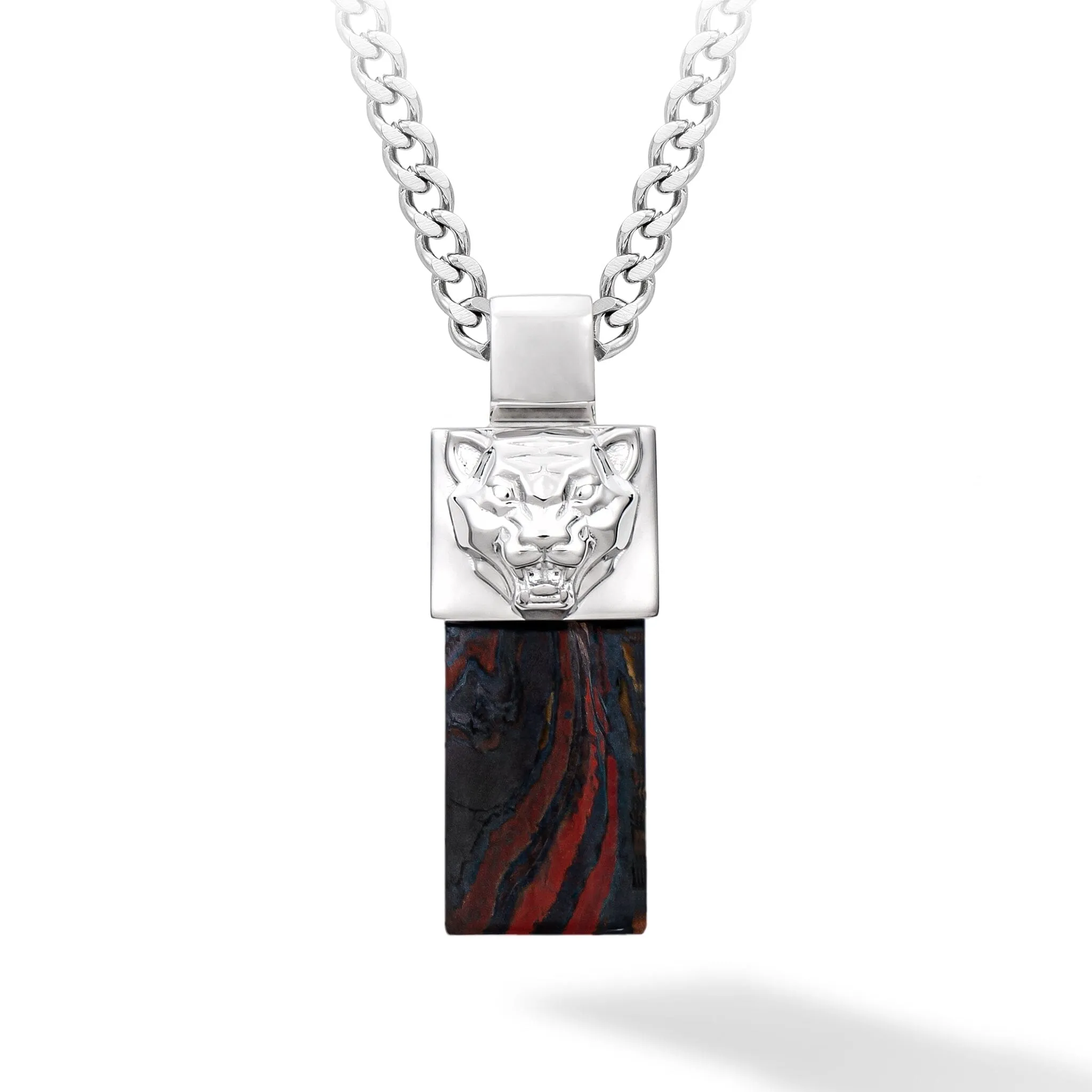 Tiger's Head Tiger Iron Necklace