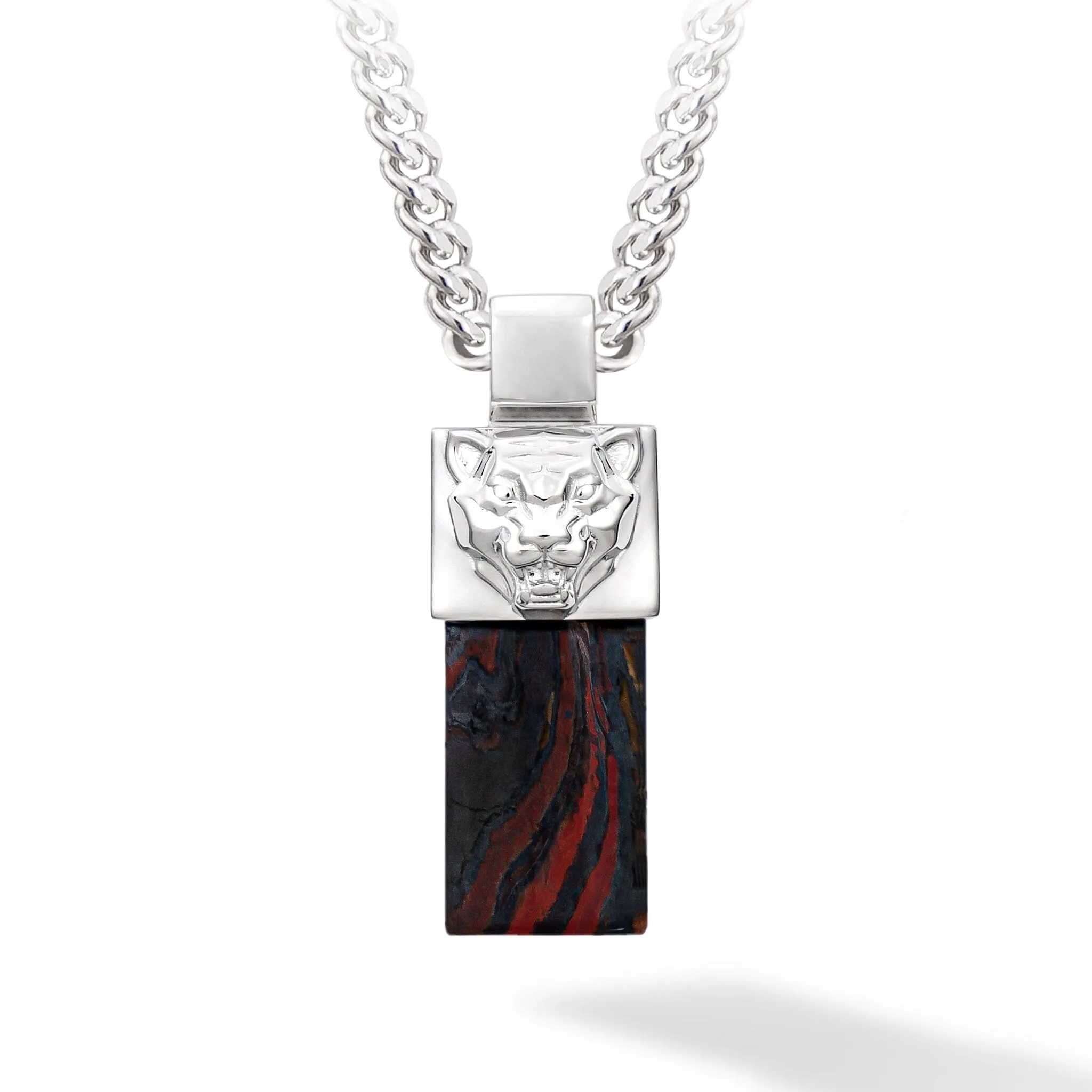 Tiger's Head Tiger Iron Necklace