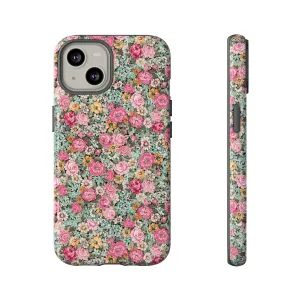 Tough Cases / Bright Pink vintage floral