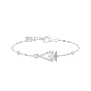 Triangle Meteorite Sterling Silver Bracelet