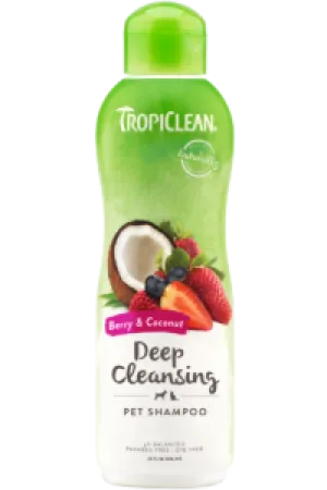 Tropiclean Berry & Coconut Deep Cleansing Pet Shampoo 592ml Dog & Cat