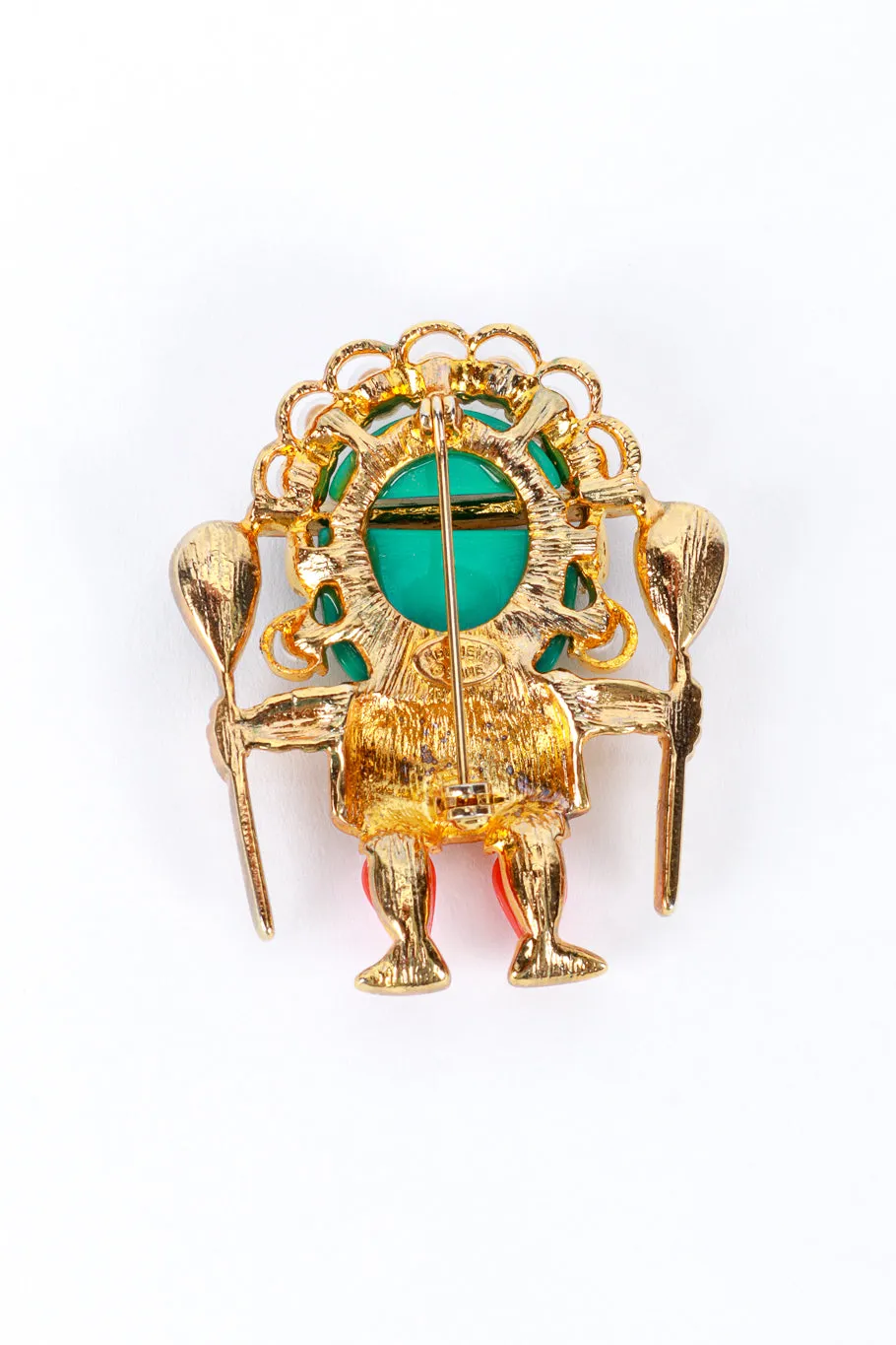 Turquoise Medicine Man Brooch