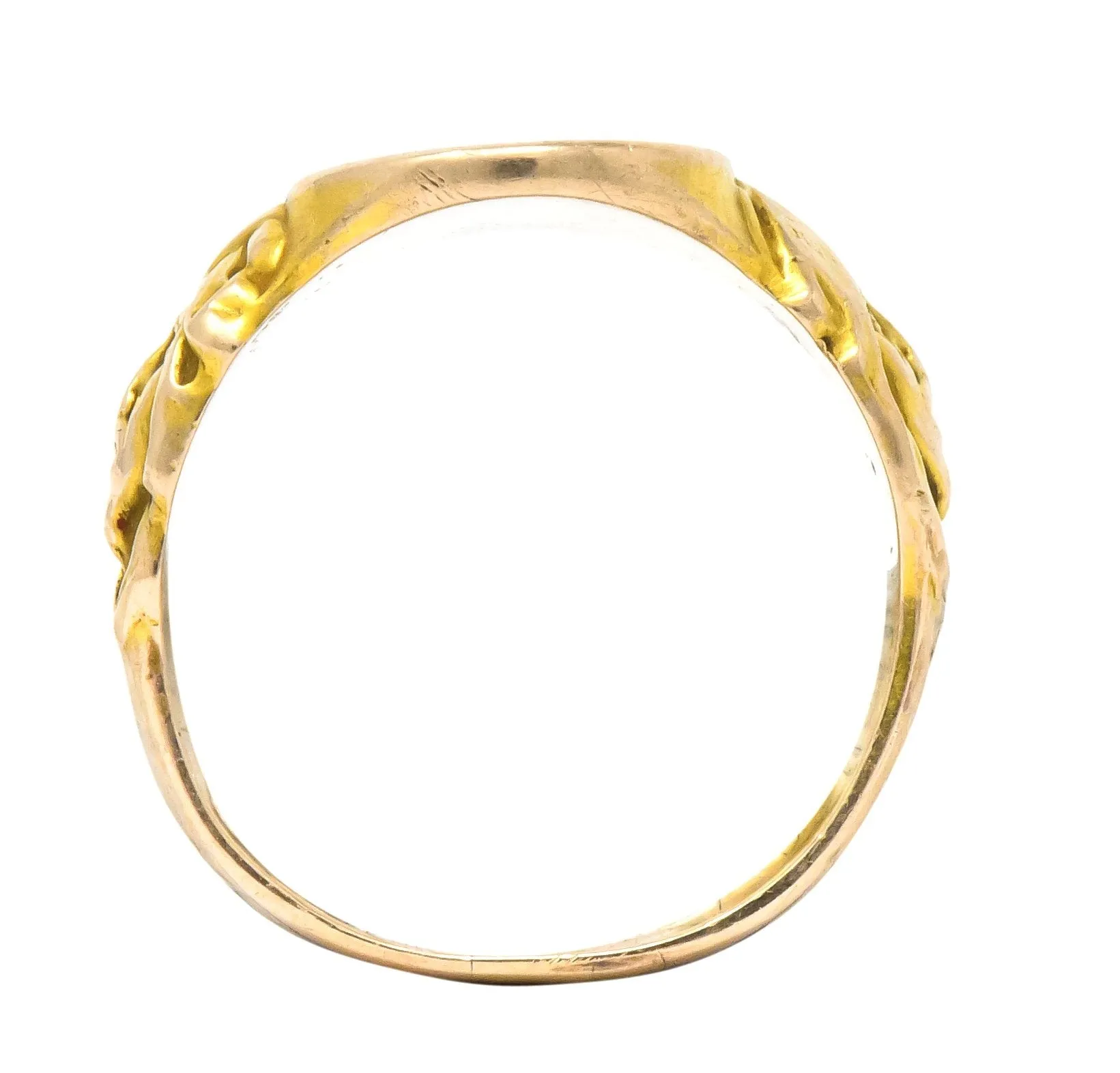 Victorian 14 Karat Gold Cloaked Wise Man Unisex Signet Ring