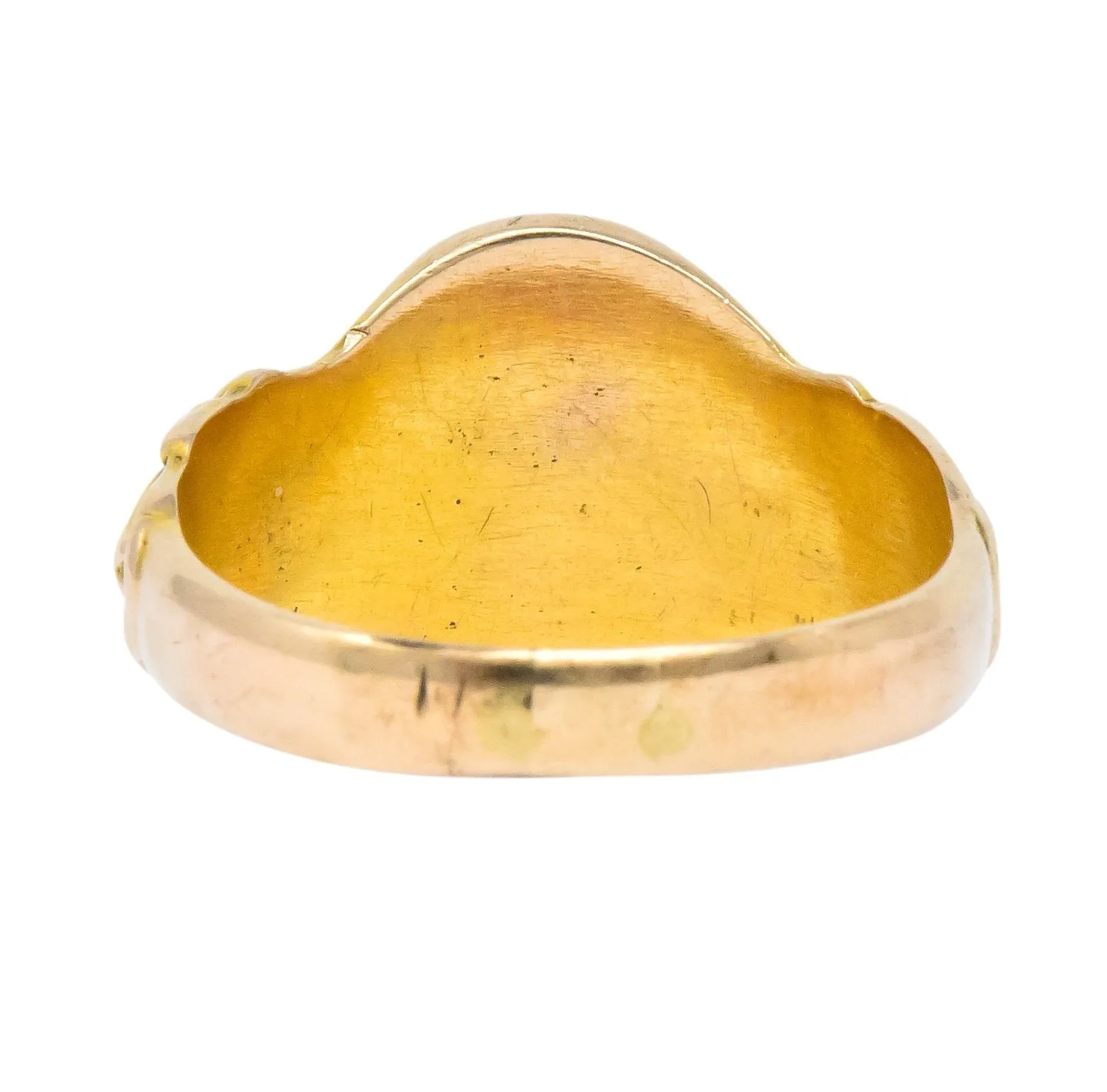 Victorian 14 Karat Gold Cloaked Wise Man Unisex Signet Ring