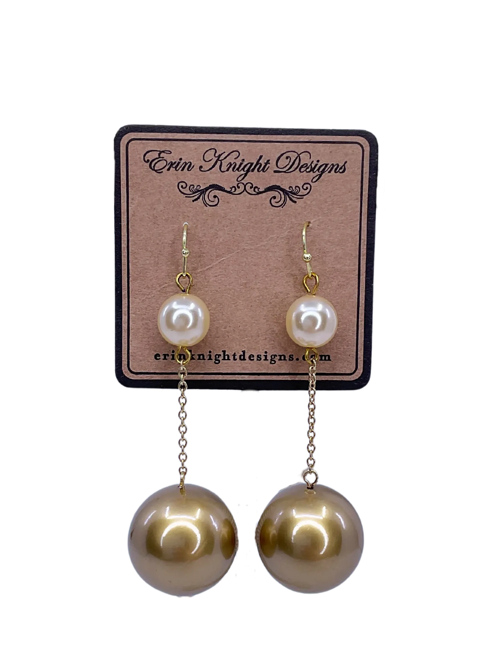 Vintage Ball Drop Earrings