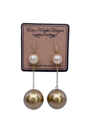 Vintage Ball Drop Earrings