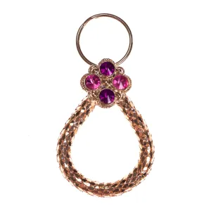 Vintage Whiting and Davis Bejeweled Keychain