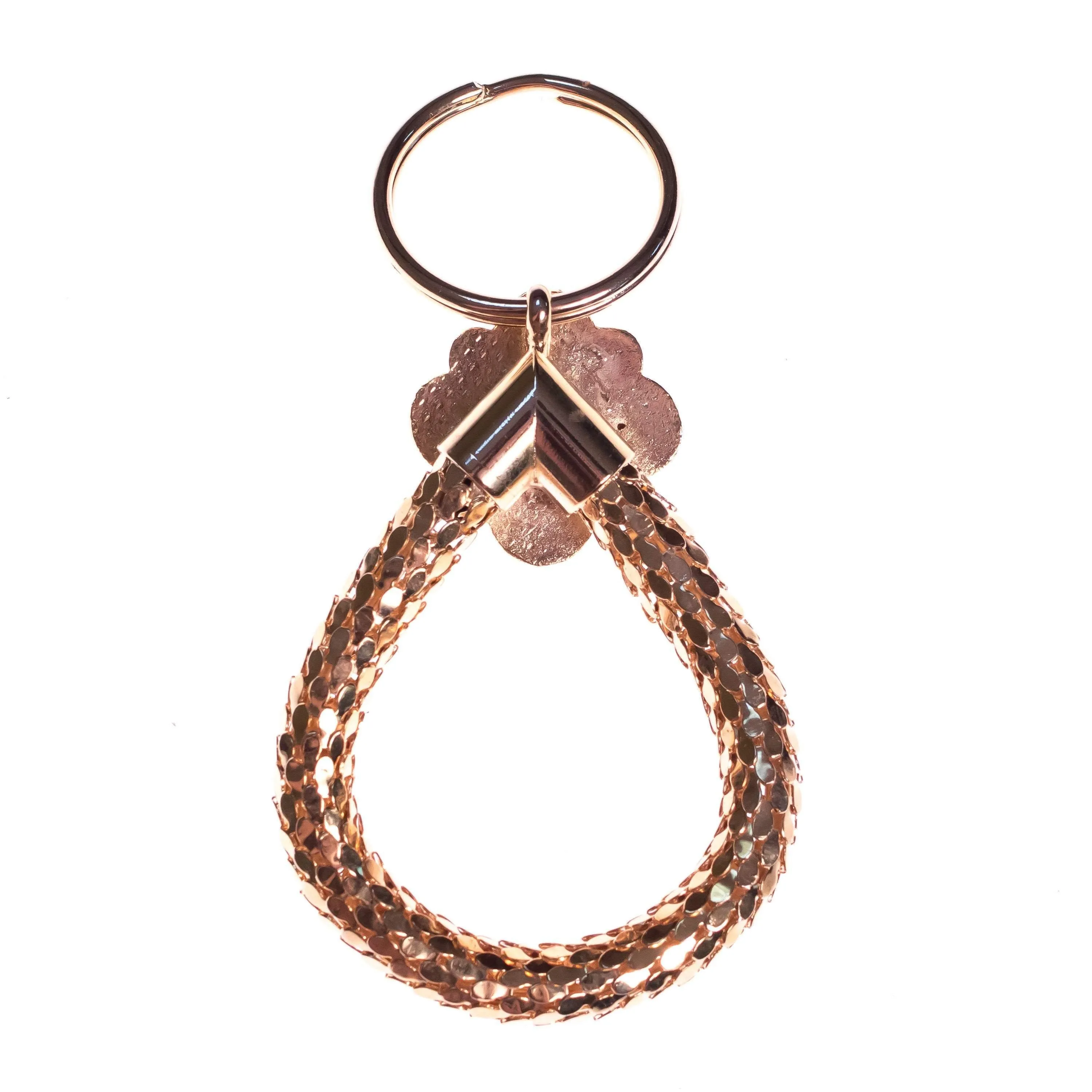 Vintage Whiting and Davis Bejeweled Keychain