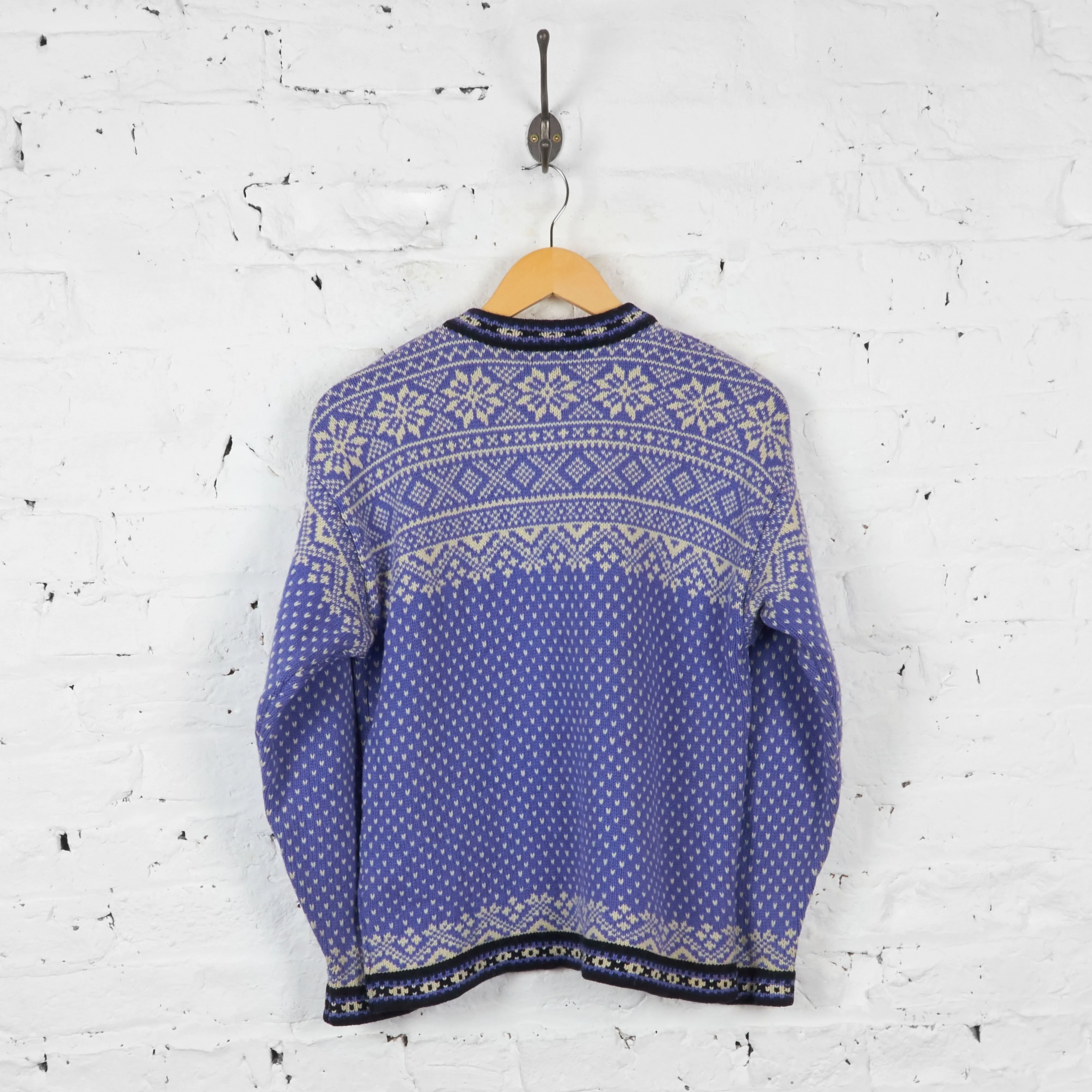 Vintage Women's L.L Bean Patterned Jumper - Purple - M
