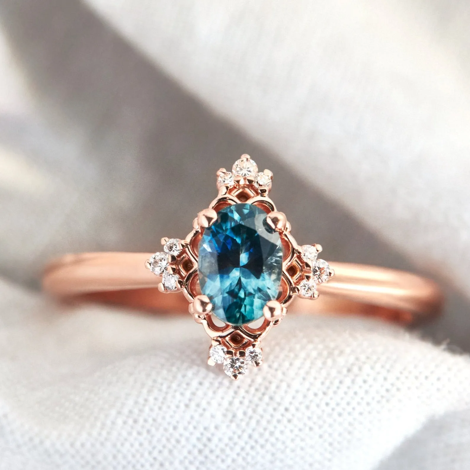 Vivian Montana Sapphire Engagement Ring