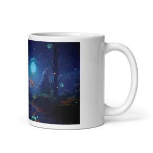 Void Space Aquarium White Glossy Mug