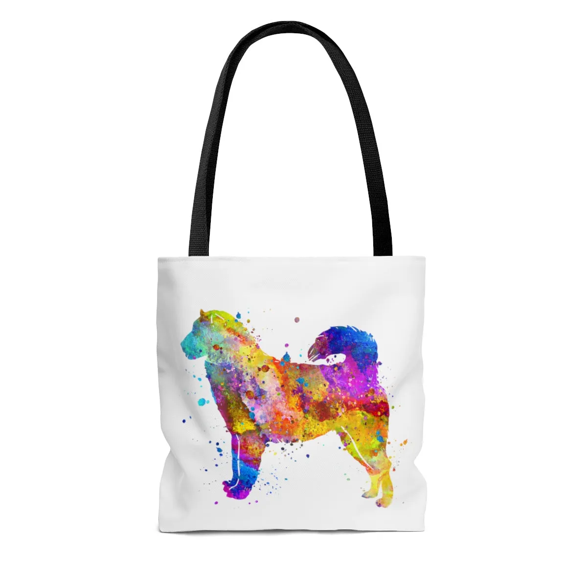 Watercolor Alaskan Malamute Tote Bag
