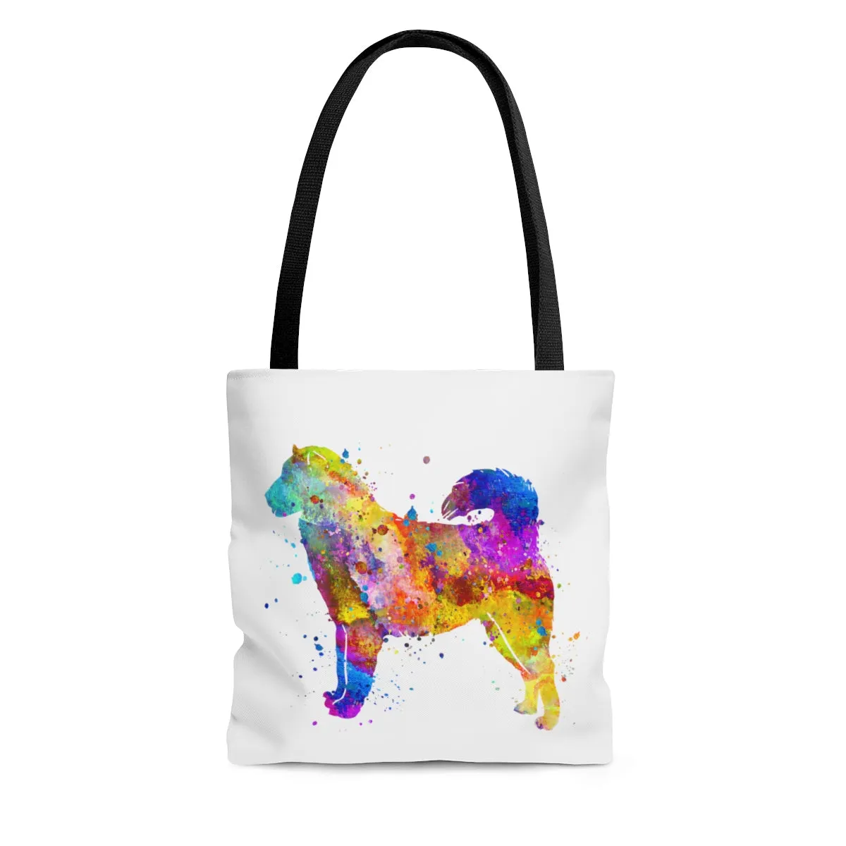Watercolor Alaskan Malamute Tote Bag