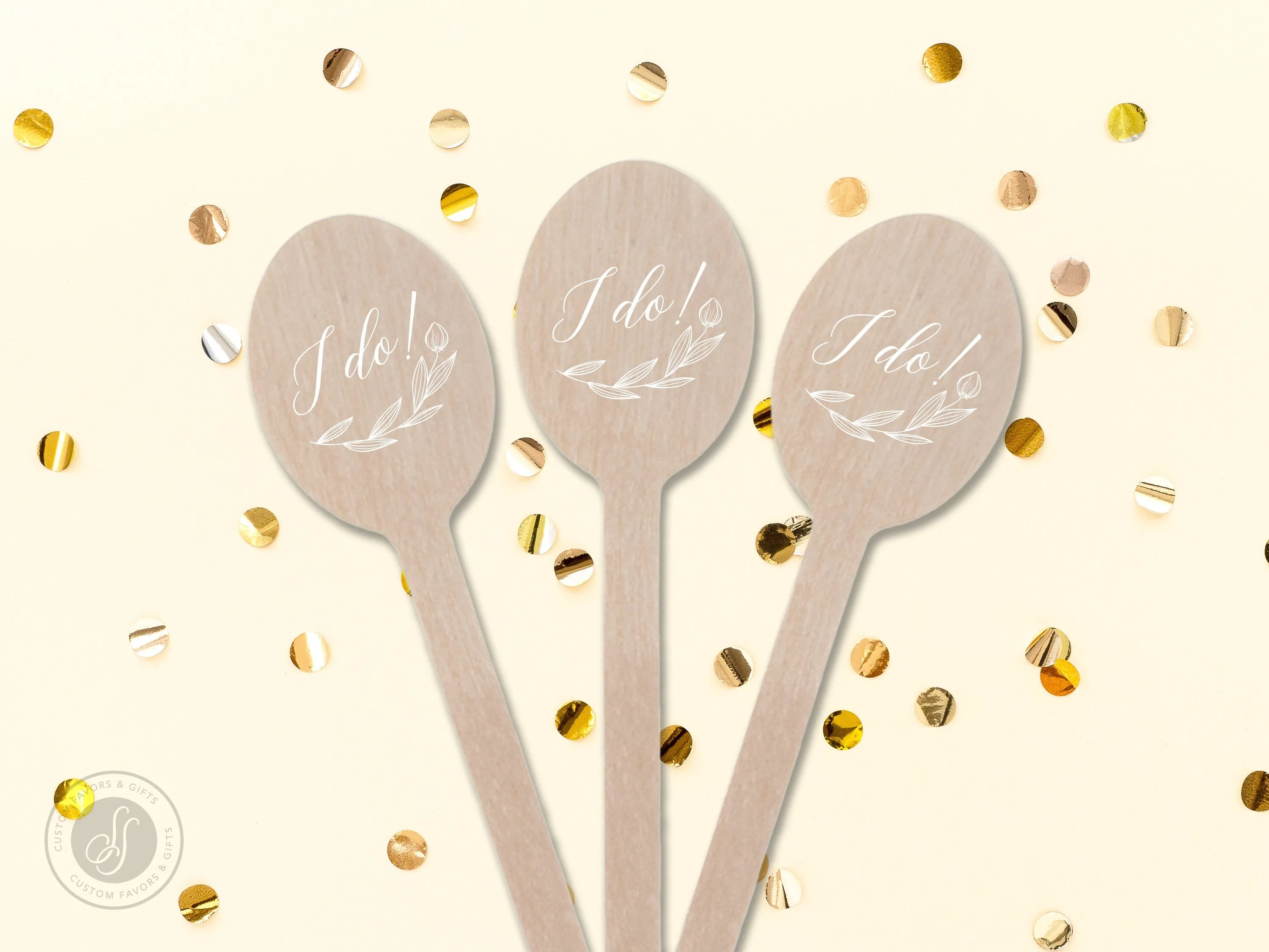 Wedding Stir Sticks #15 - Wooden Stir Sticks, Round, Oval, Rectangle Stir Sticks, Wedding Favor, Wedding Drink Stir Stick, Custom Stir Stick