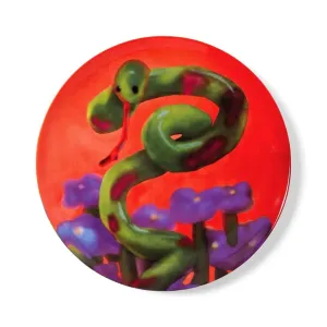 Wet Snake Ceramic Plate