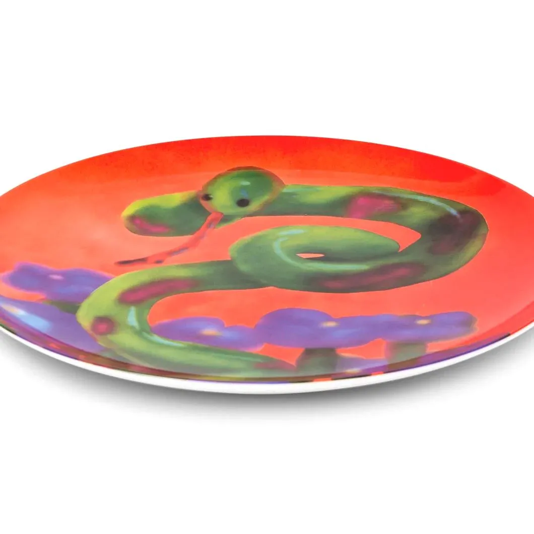 Wet Snake Ceramic Plate