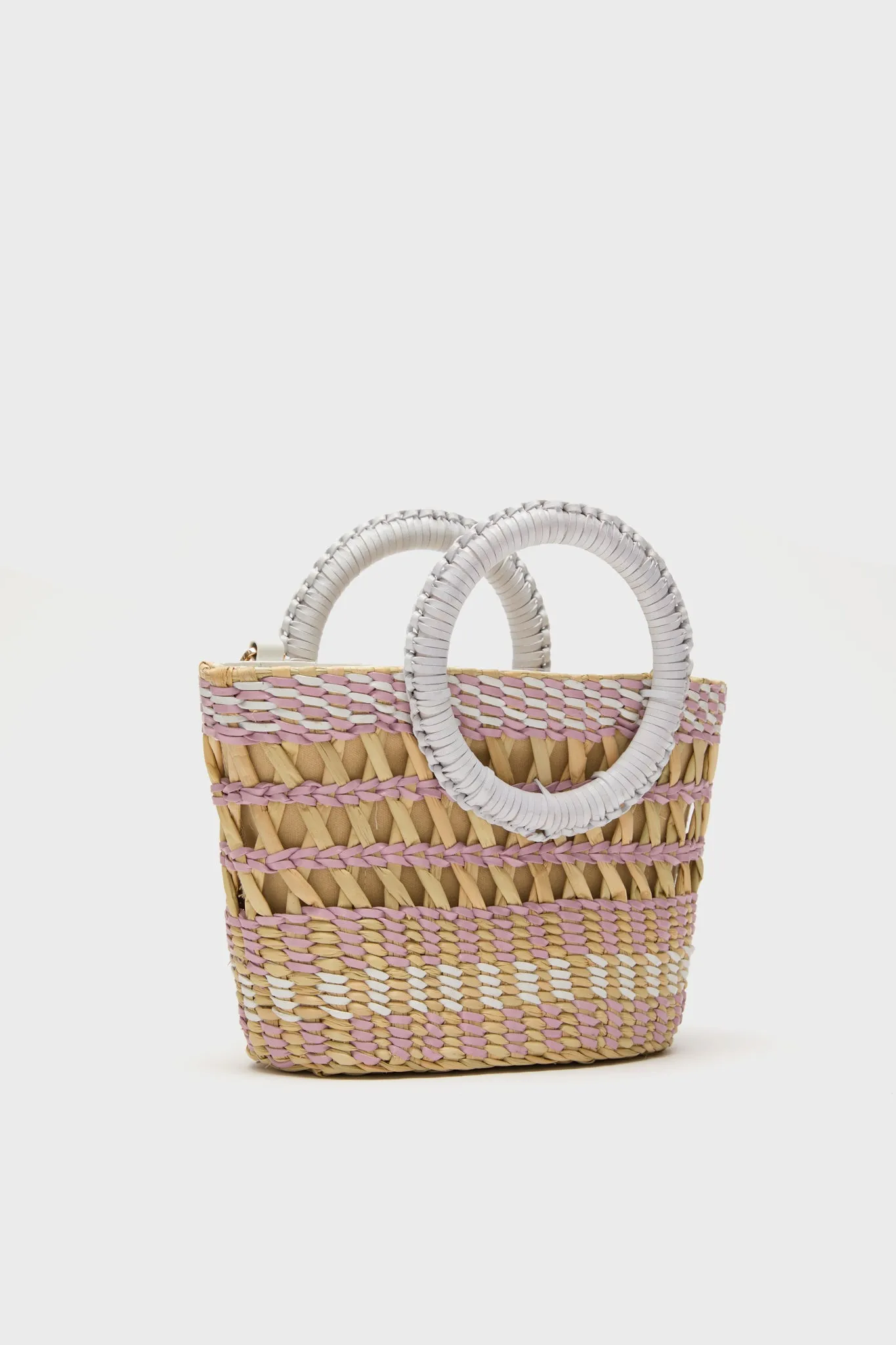 White and Multi Rio Mini Tote