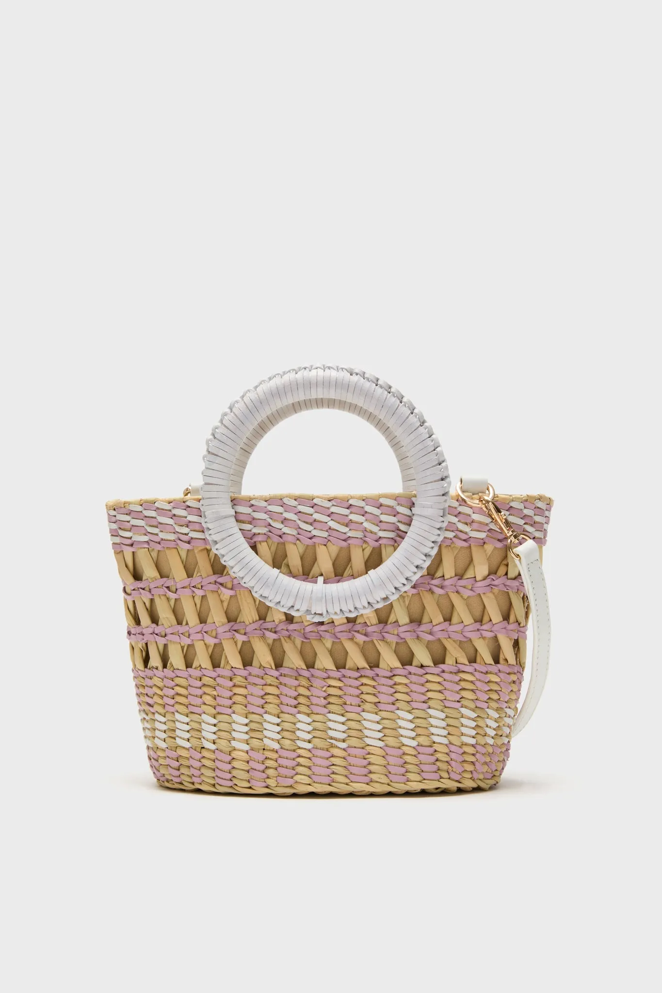 White and Multi Rio Mini Tote