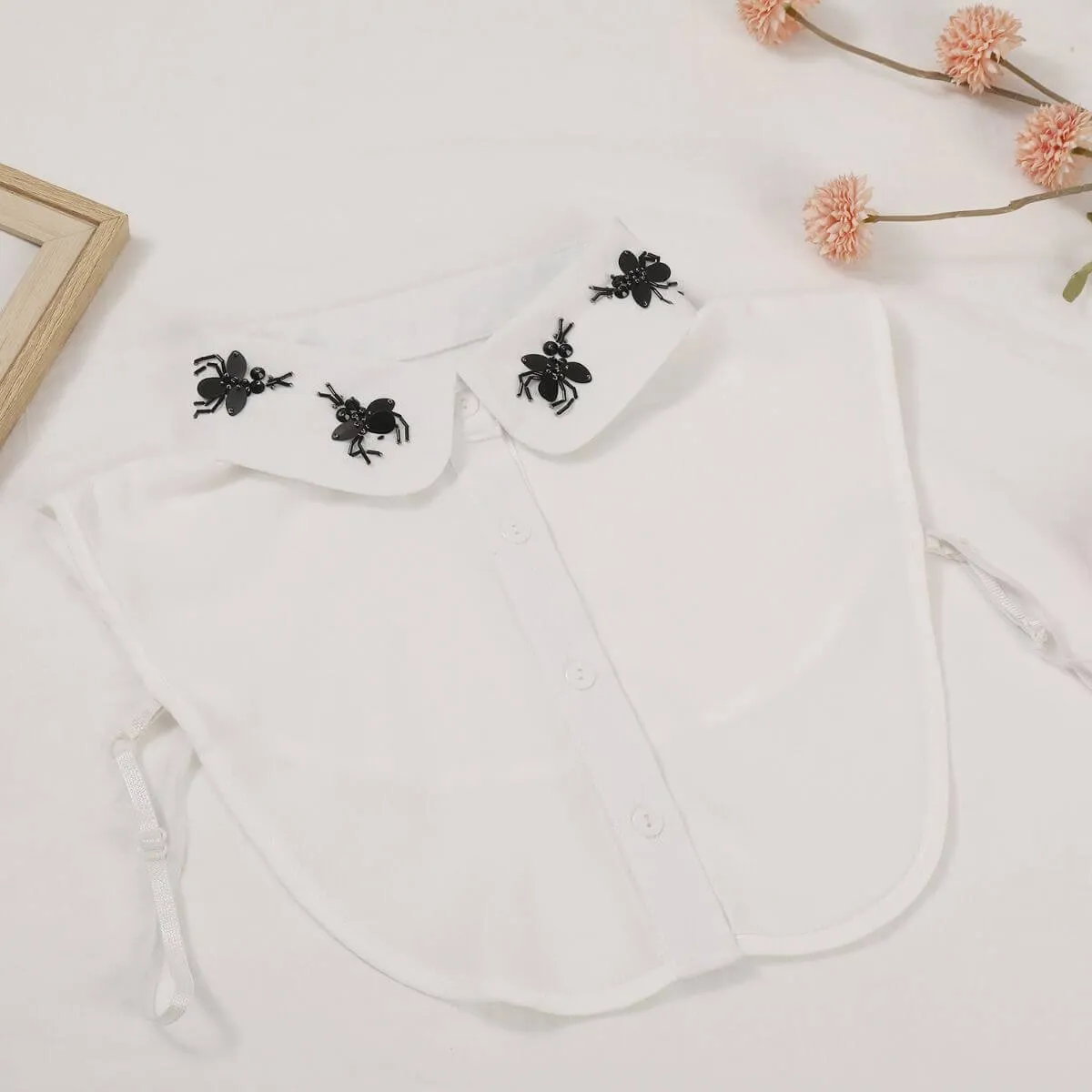 White Beaded Collar