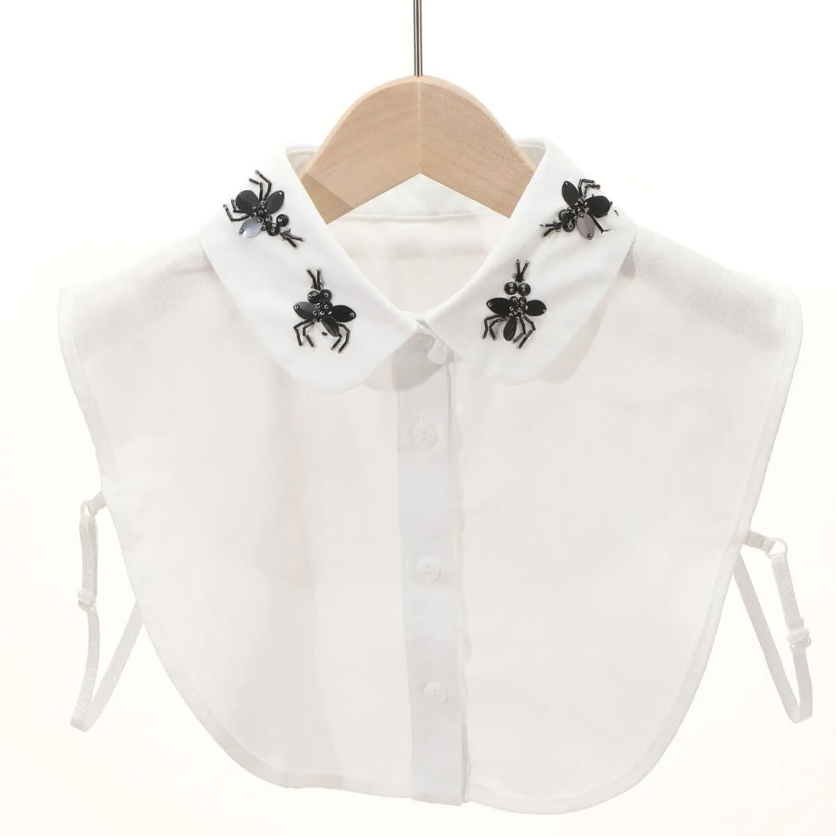 White Beaded Collar