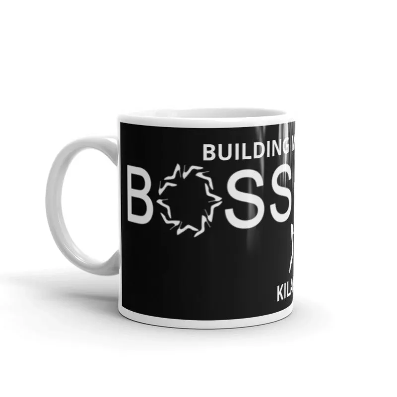 White glossy mug 'Boss lady O'