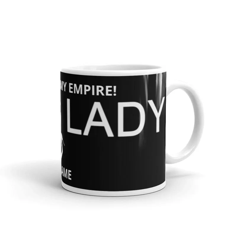 White glossy mug 'Boss lady O'